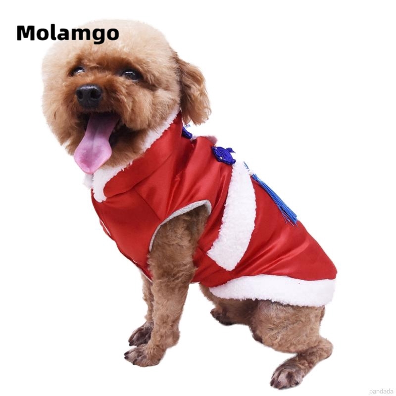 Áo khoác MOLAMGO giữ ấm mừng năm mới xinh xắn dành cho thú cưng