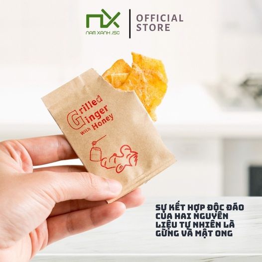 Gừng Nướng Mật Ong Nam Xanh Hộp 110G