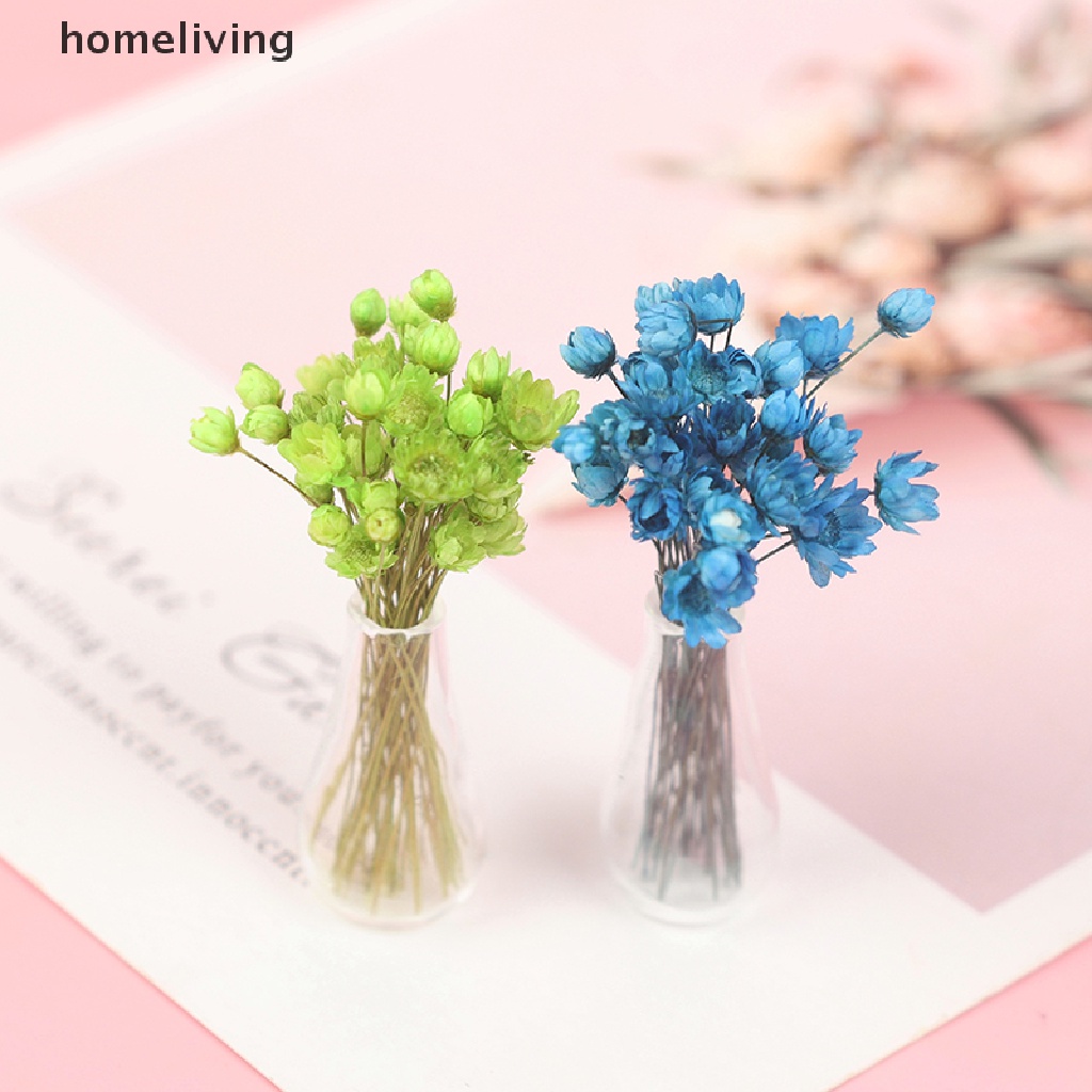 Chậu Kính Trồng Hoa Khô Trang Trí Nhà Búp Bê Tỉ Lệ 1: 12