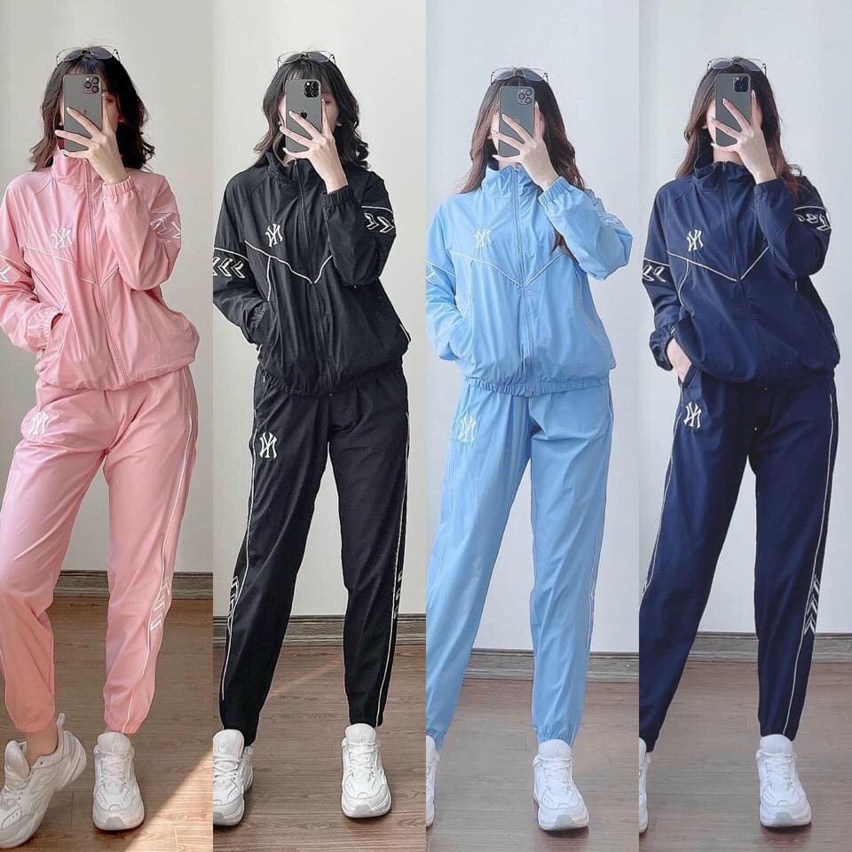 Bộ đồ vải gió dành cho Nữ dáng thể thao - Hàng QC cao cấp