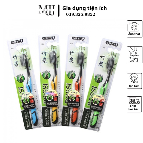 Bàn chải đánh răng than tre hoạt tính Hàn Quốc Bossi