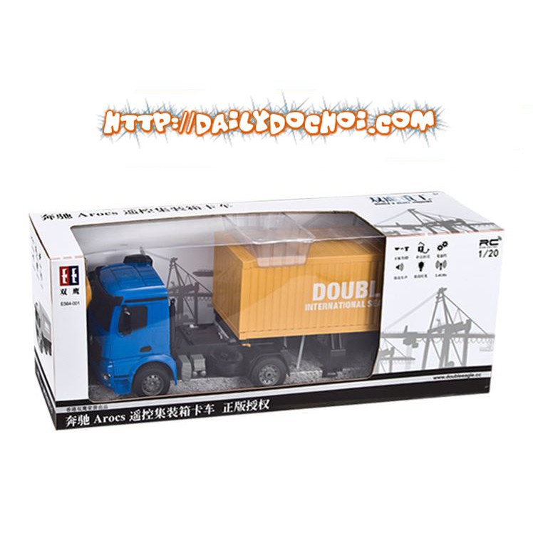 [DAILYTOY] CT35 xe container cỡ lớn điều khiển pin sạc tỉ lệ 1:20