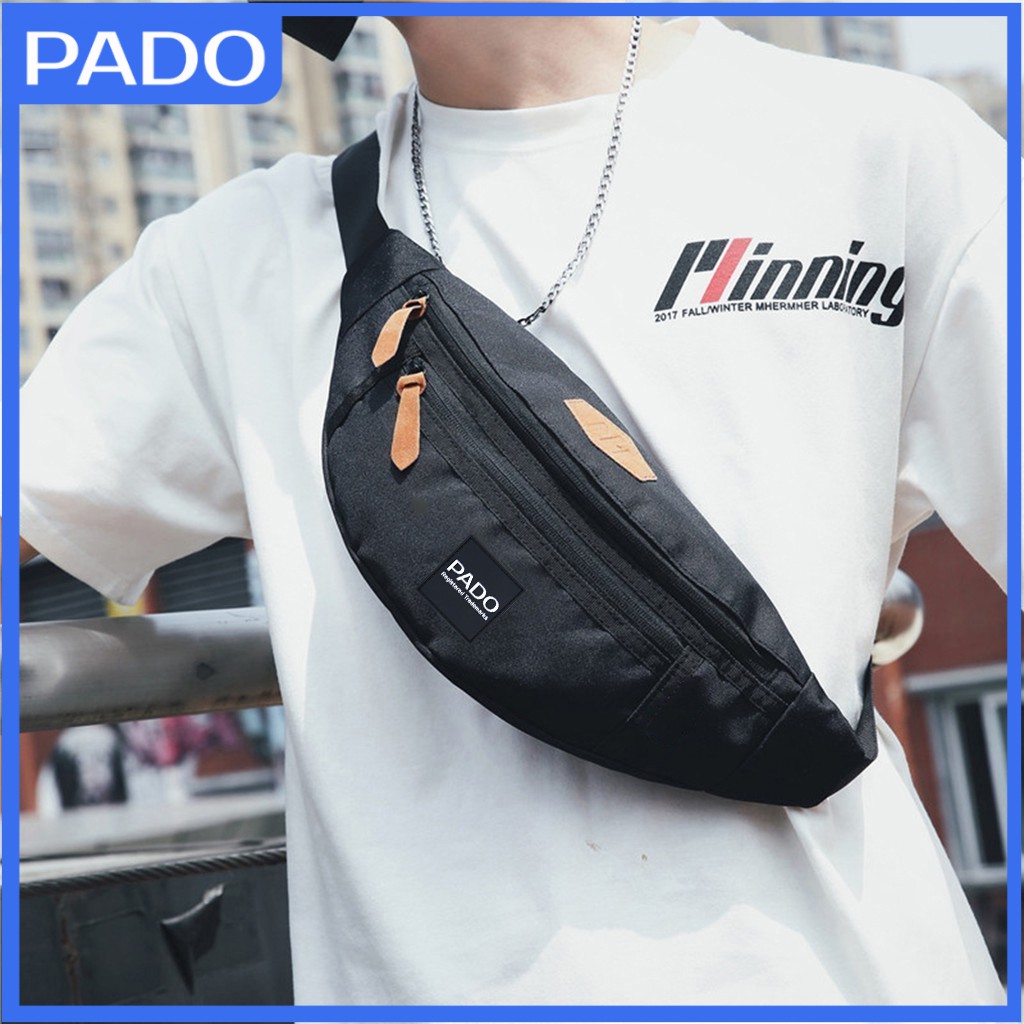 Túi Đeo Chéo Unisex  Phong Cách Hàn Quốc PADO 472 chất liệu vải canvas chuyên dụng cao cấp