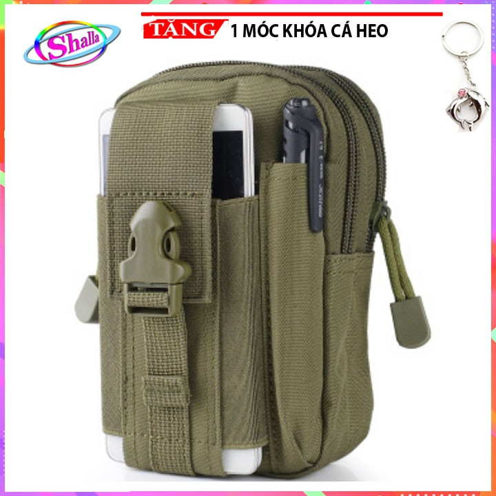 [Mã FAMAYMA2 giảm 10K đơn 50K] Túi Đeo thắt lưng mini soldier Shalla KI03 Tặng móc khóa cá heo | BigBuy360 - bigbuy360.vn