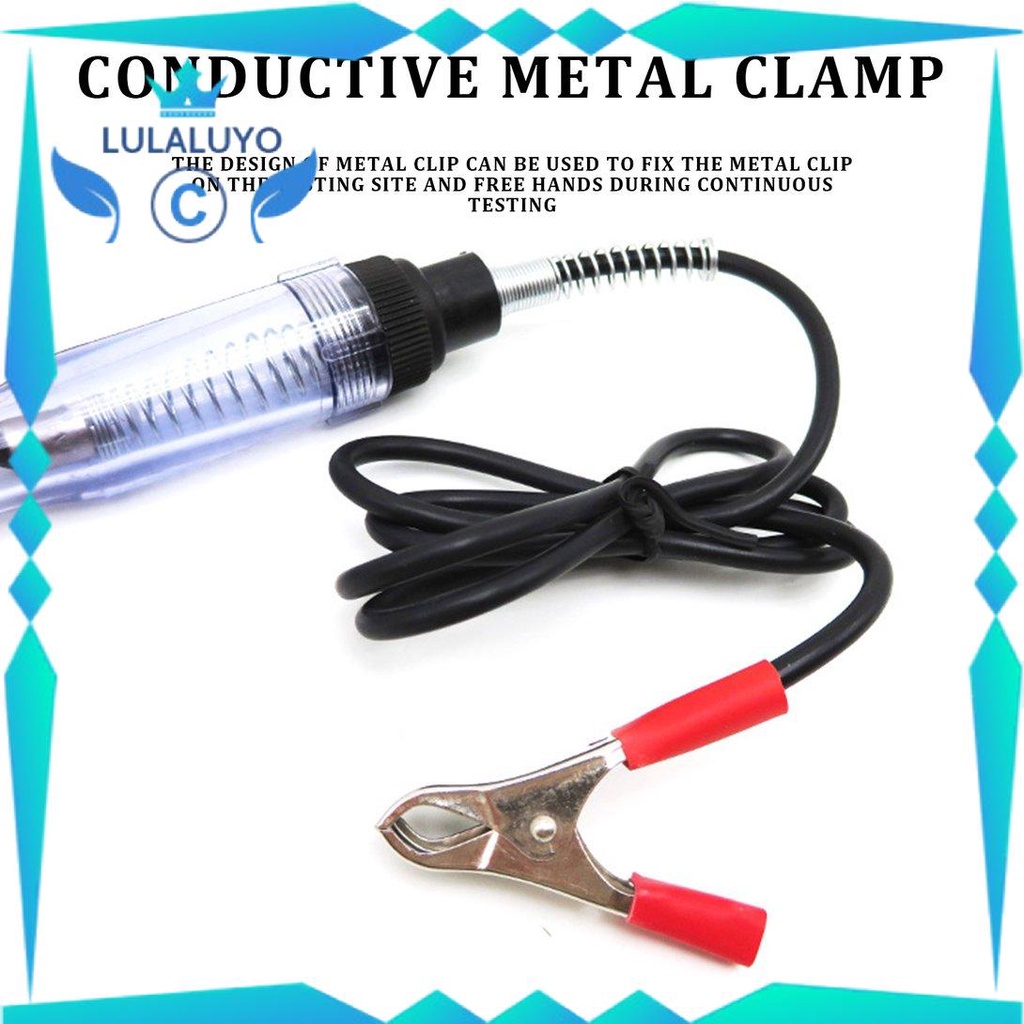 [Giá thấp] Car Voltage Circuit Tester 6V/12V DC System Probe Continuity Auto Test .lu