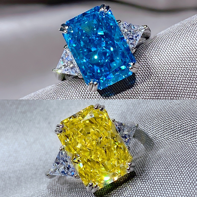 Nhẫn Mạ Bạc 925 Đính Đá Zircon Lấp Lánh Sang Trọng