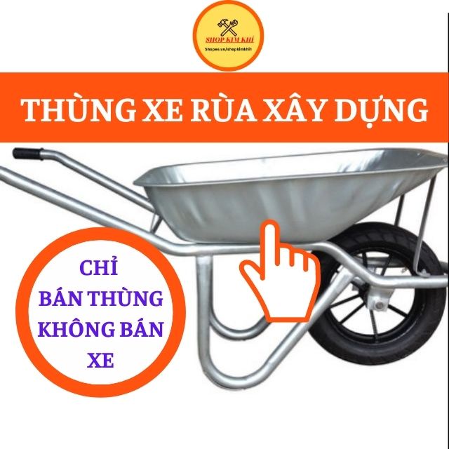 Thùng bồn xe rùa xây dựng