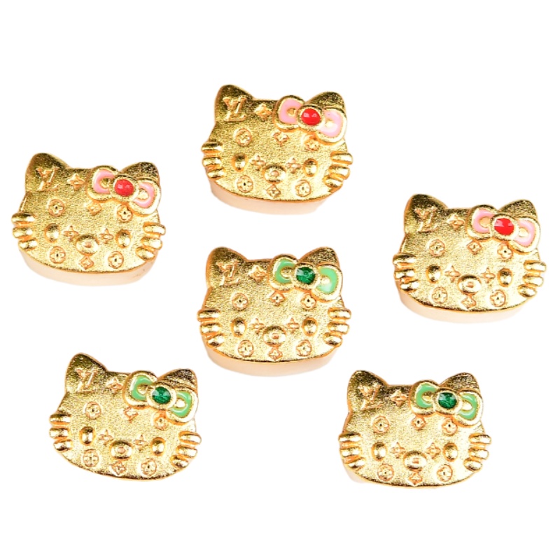 Hạt Xỏ Vòng Tay Mèo Kt DIY Không Gây Dị Ứng Màu Vàng Cát Phụ Kiện Trang Sức Cao Cấp