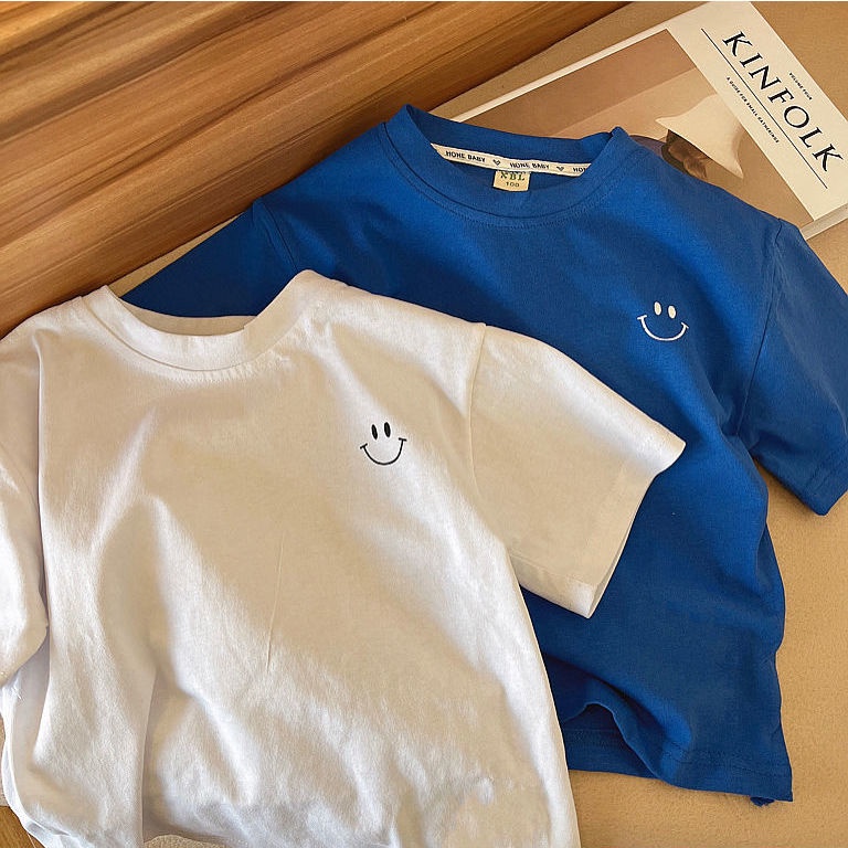 Áo thun tay ngắn in chữ cho bé trai