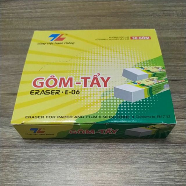 Hộp Gôm TL - E06 ( 30 viên )