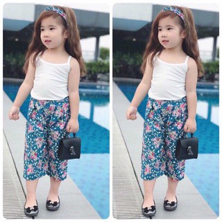 Sét quần hoa + áo 2 dây siêu đẹp (co kem tu ban)