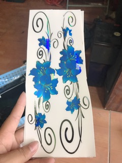 Hoa dán trang trí xe, phòng,tủ lạnh...
