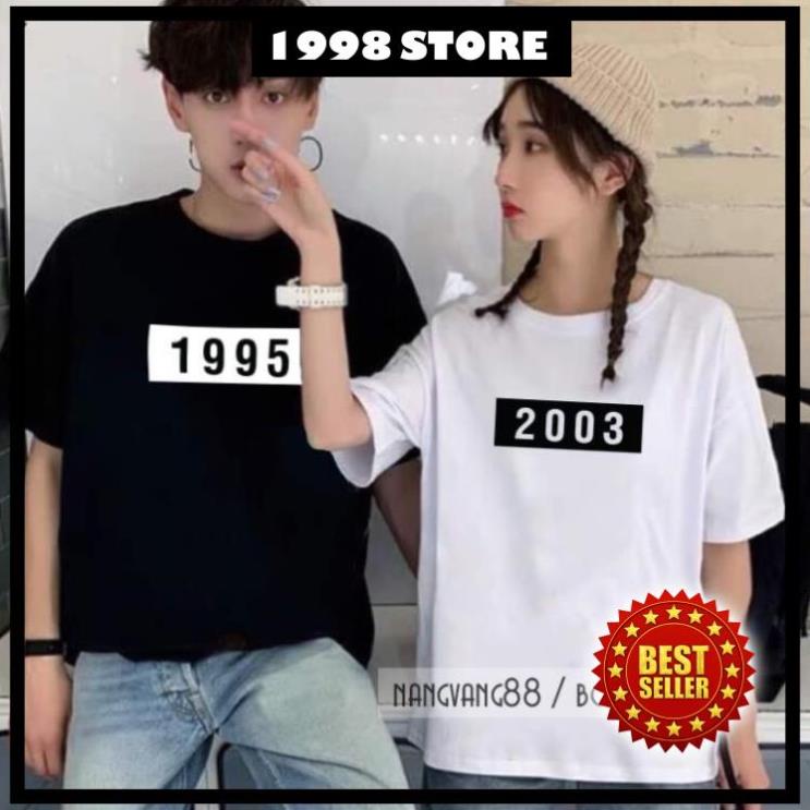Áo Đôi Nam Nữ  Unisex Đẹp In Năm Sinh Theo Yêu Cầu /uy tín chất lượng