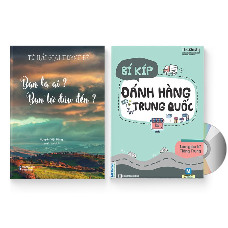 Sách - Combo 2 sách: Bạn là ai? Bạn từ đâu đến? + Bí Kíp Đánh Hàng Tại Trung Quốc + DVD quà tặng