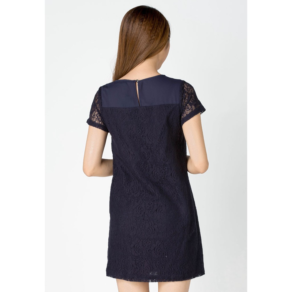 [Mã FAMALLT5 giảm 15% đơn 150k] Đầm ren Zenic P63966 dáng suông màu Navy | BigBuy360 - bigbuy360.vn