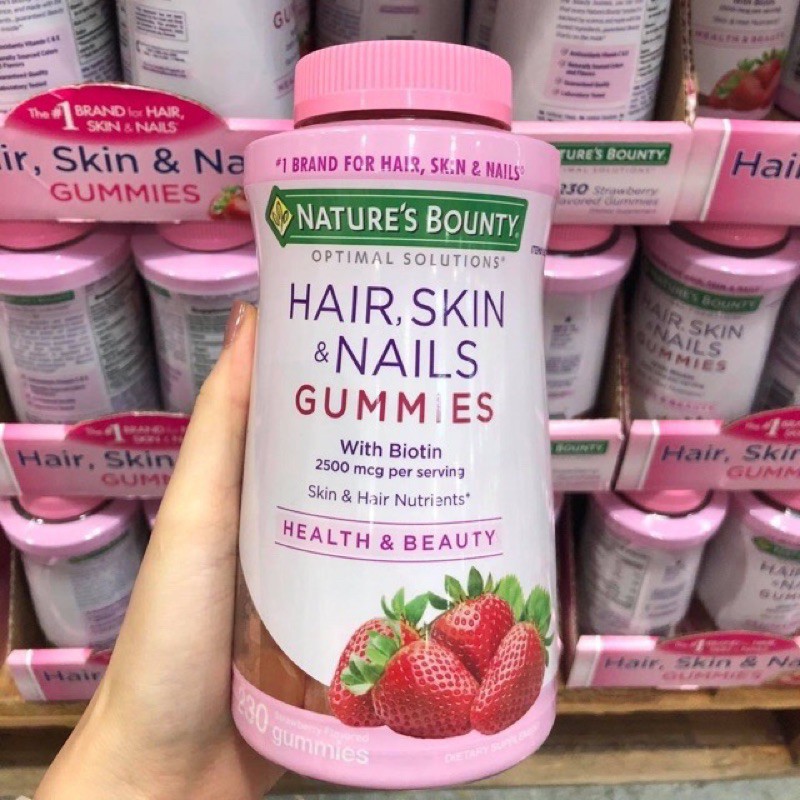VIÊN HAIR SKIN NAIL GUMMIES NATURE BOUNTY'S