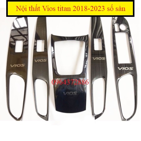 Ốp Nội Thất Xe Toyota Vios 2018-2023 Số sàn Titan cao cấp sáng bóng
