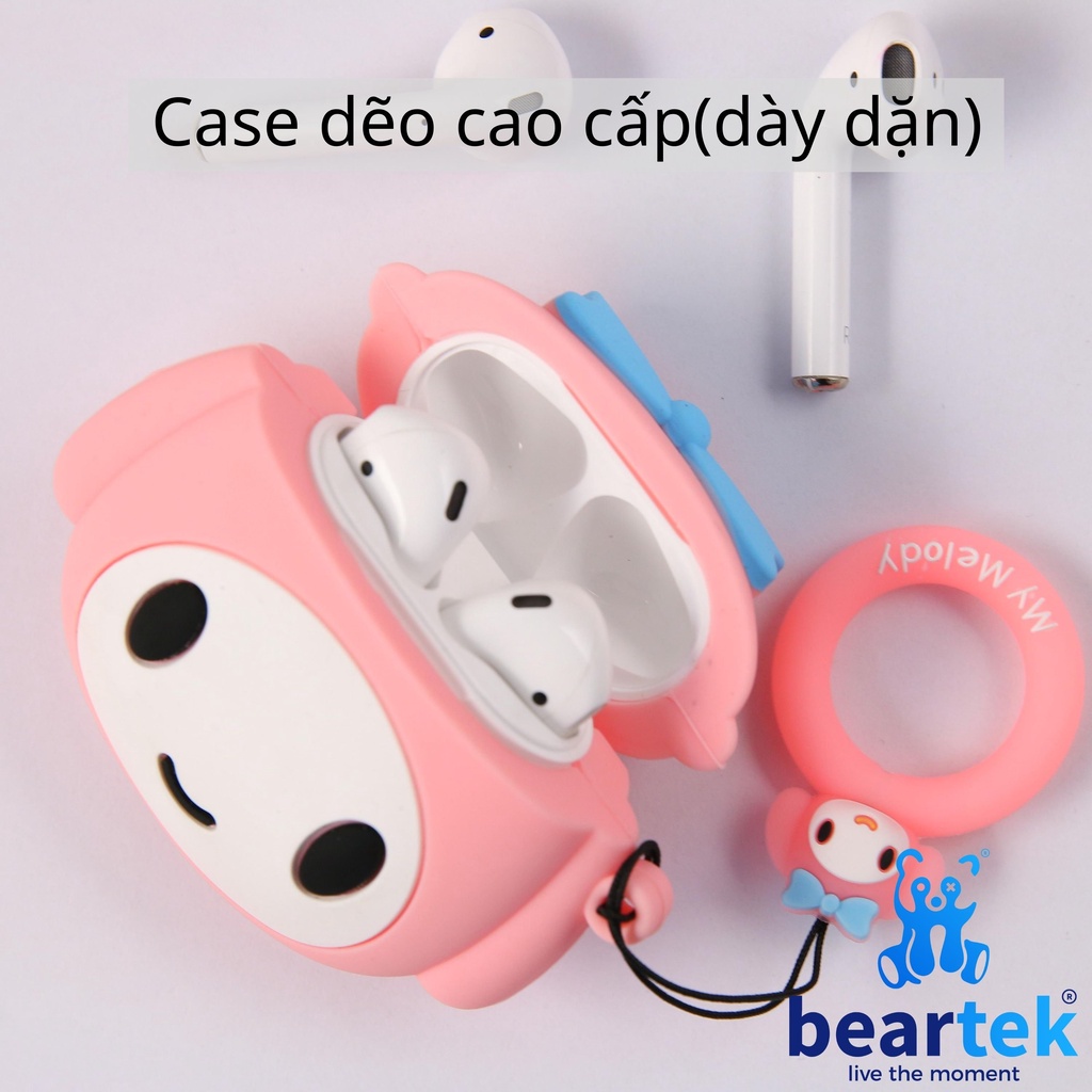 Vỏ ốp case bảo vệ bao đựng tai nghe không dây bluetooth Beartek 1/2/Pro/i12/i9/i7/i12