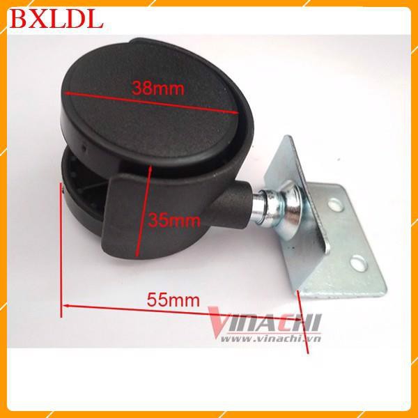 Bánh Xe Lăn Đế L 38mm - Bánh Xe Di Chuyển - 1 Cái