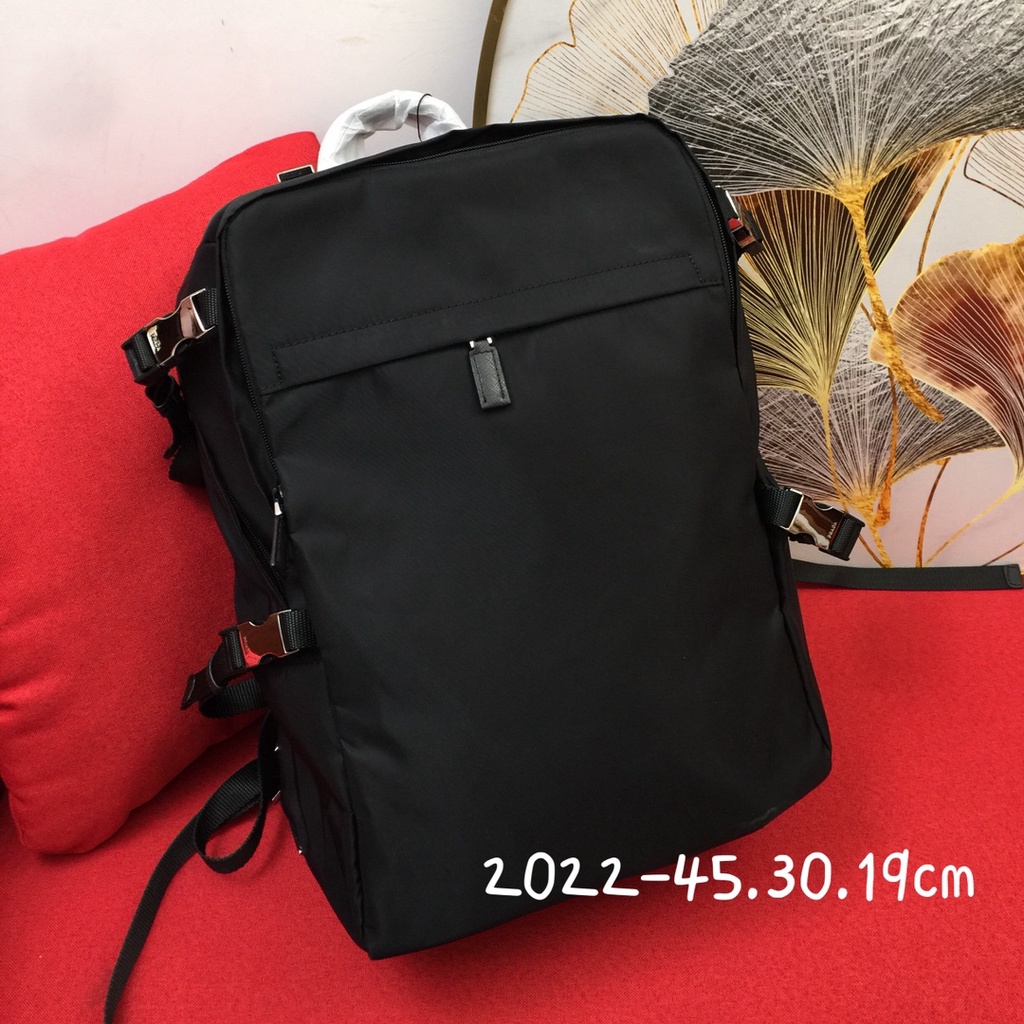 Ba lô da thật thời trang cao cấp Prada thiết kế basic