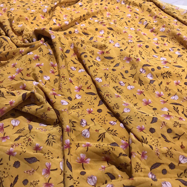 Vải Khúc Lụa Mịn Mango - Chất Rũ Đẹp - May Áo Kiểu, Áo Bà Ba, Đầm.