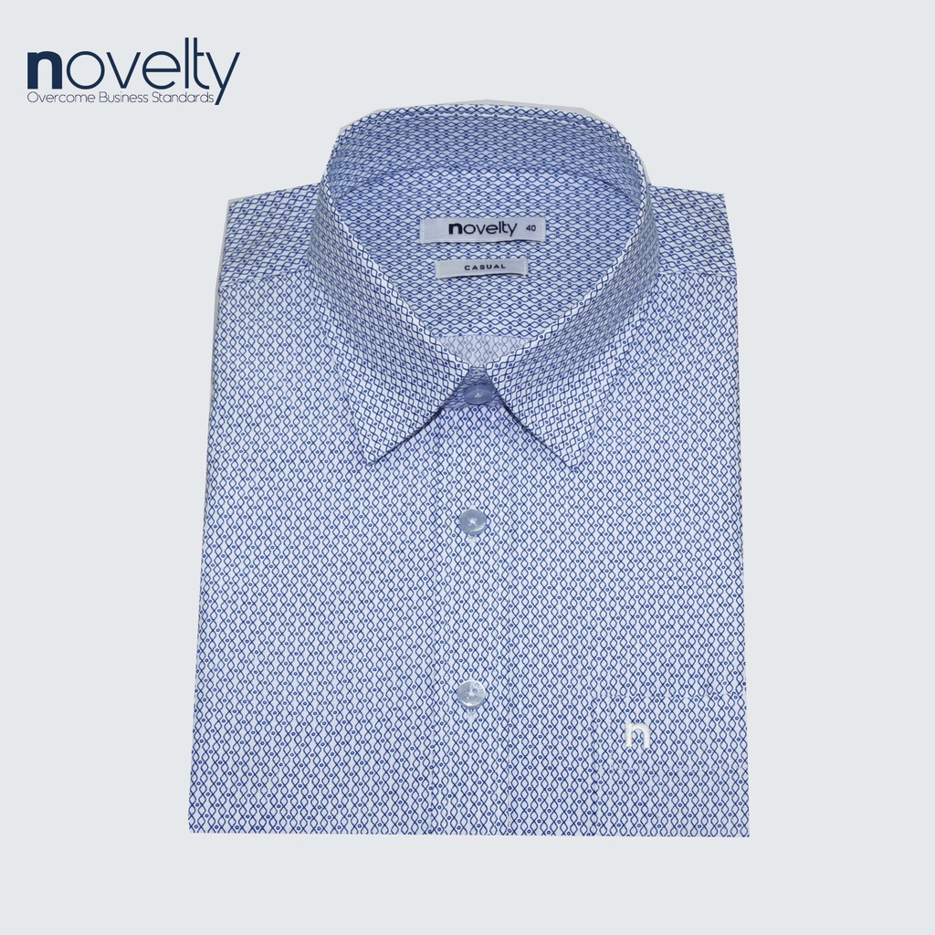 Áo sơ mi nam ngắn tay Novelty hoa văn Casual NSMMHTNSPB220281N