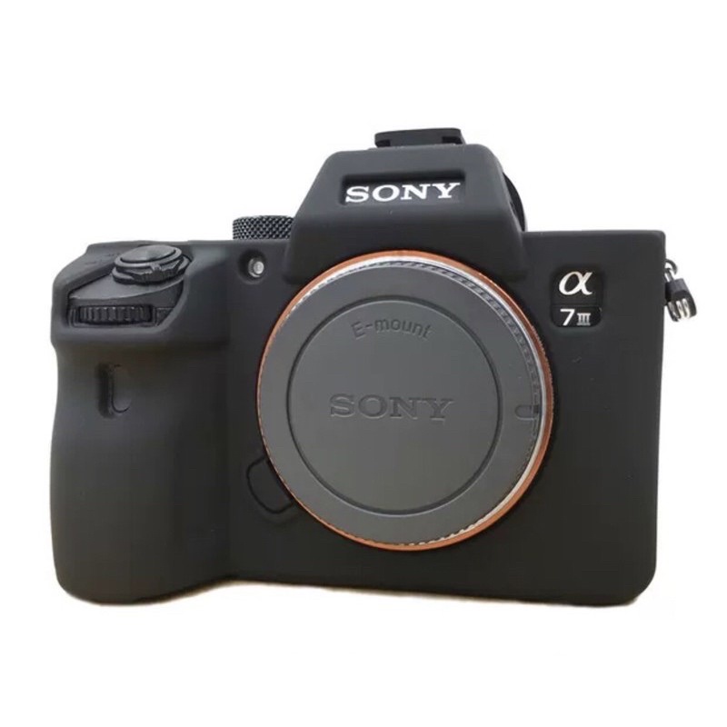 Vỏ cao su - Cover máy ảnh Sony A7iii (màu camo/màu đen)