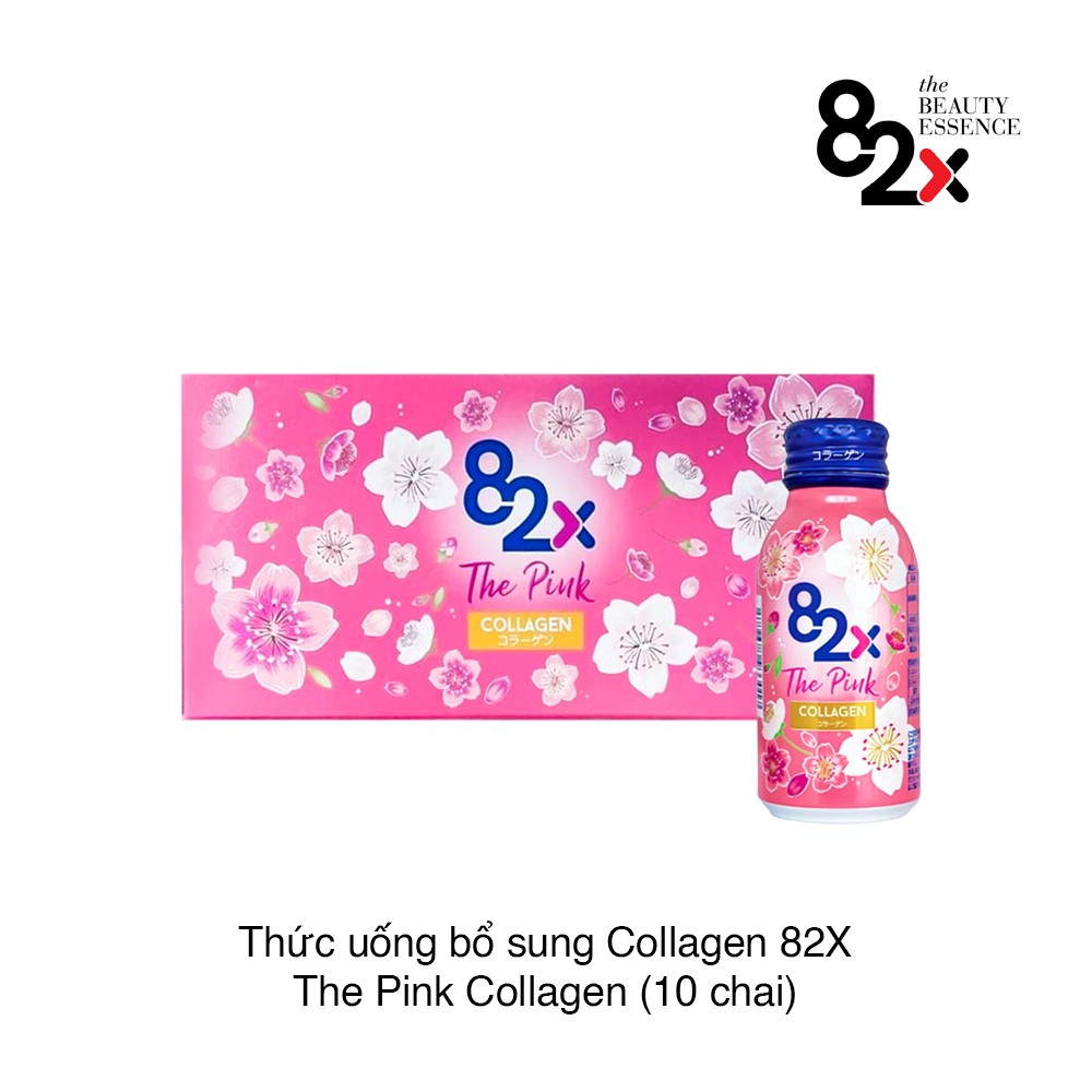 82X The Pink Collagen 100ml Hàm Lượng 1000mg Collagen, Nước Uống Đẹp Da Tràn Năng Lượng