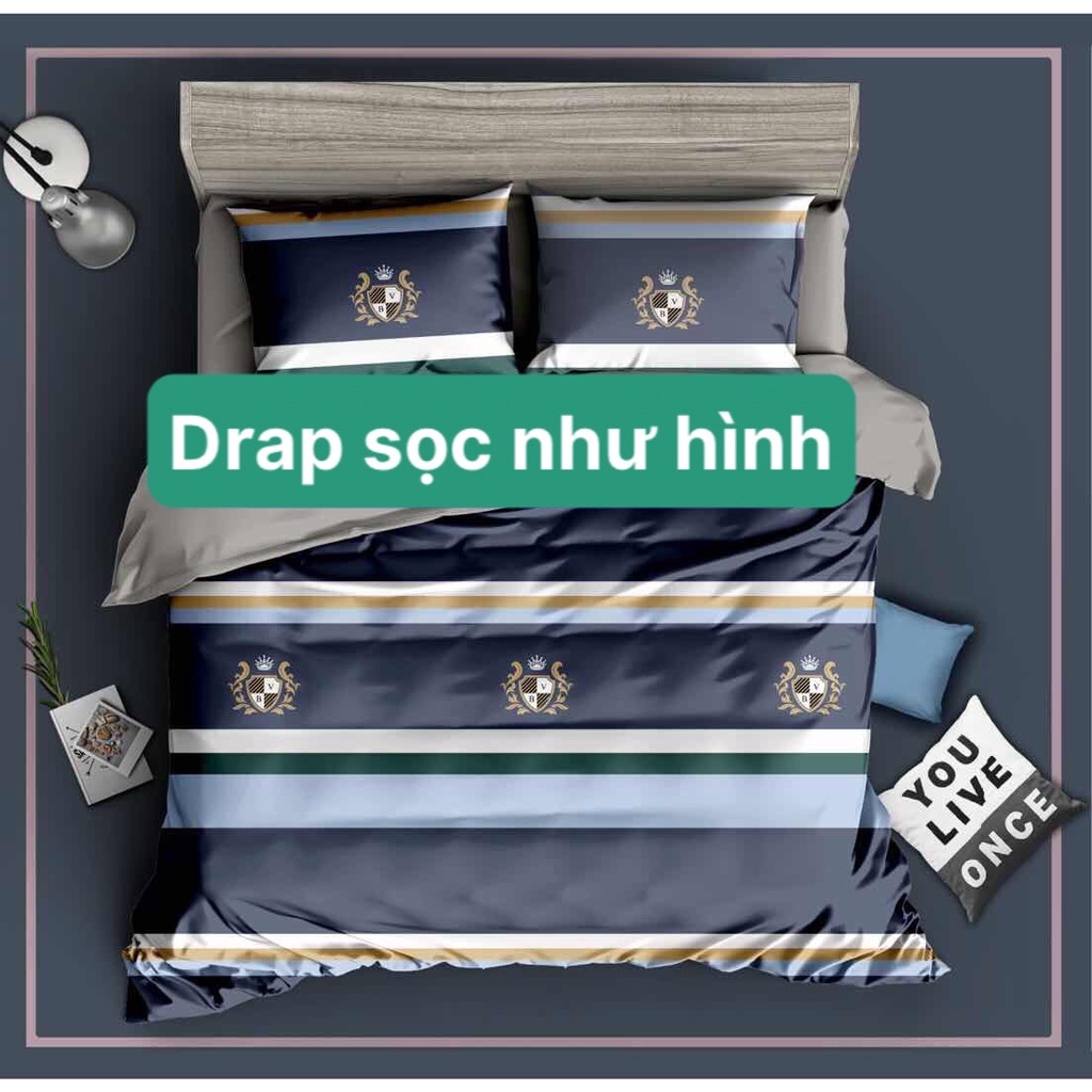 Bộ drap gối lụa Tencel 4 món hoặc {drap lẻ} vải nhập Hàn Quốc đỉnh cao mát , mềm mại