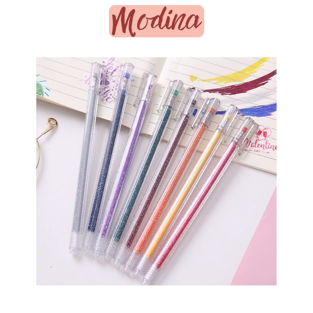 Bút nhũ, viết kim tuyến Metalic 1mm cao cấp đều màu