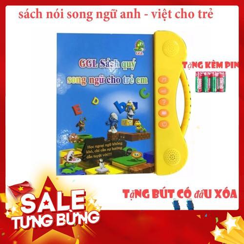 Sách Nói Điện Tử Song Ngữ Anh- Việt Giúp Trẻ Học Tốt Tiếng Anh - Hàng Mới