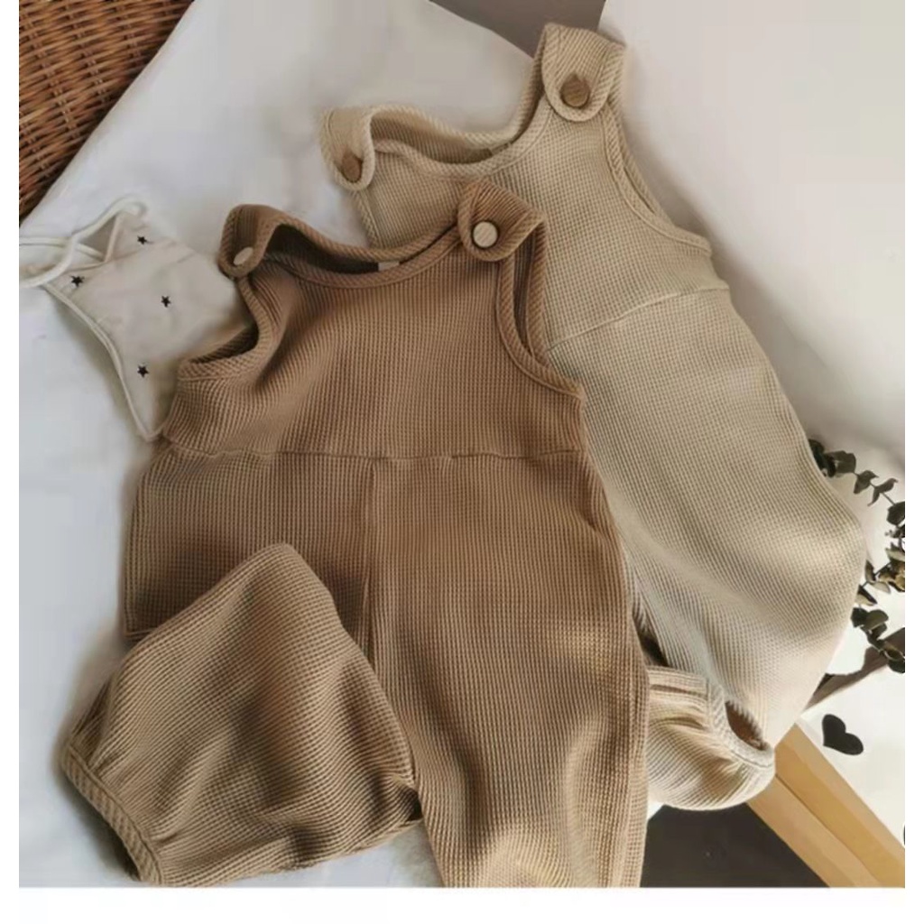 [Babycat] Hàng Có Sẵn Bán Chạy Bộ Áo Liền Quần Dệt Kim Kiểu Hàn Quốc Nhật Bản Phong Cách Mori Retro Cho Bé Trai Và Bé Gái Dễ Phối Đồ
