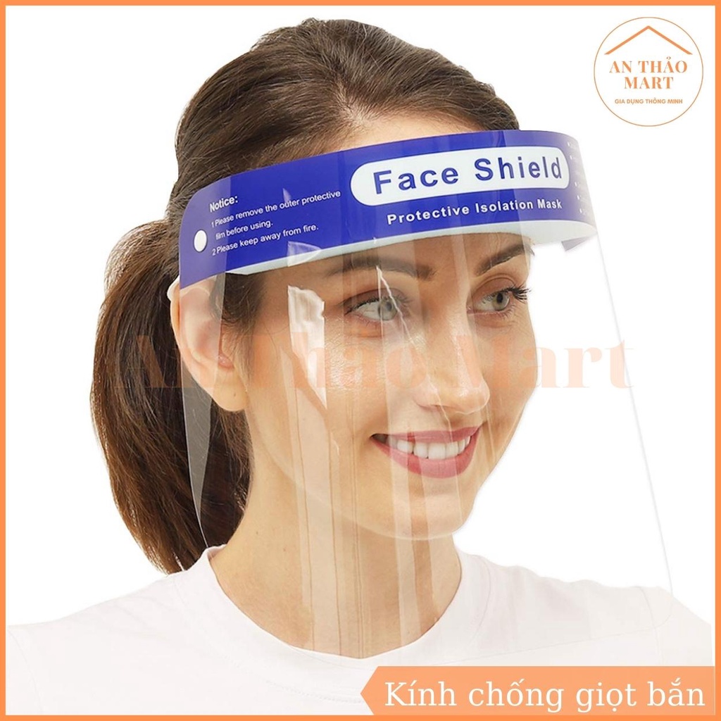Kính Chống Giọt Bắn, Mặt Nạ Chắn Giọt Bắn Face Shield, Mặt Nạ Bảo Hộ Chống Bụi Chống Vi Khuẩn