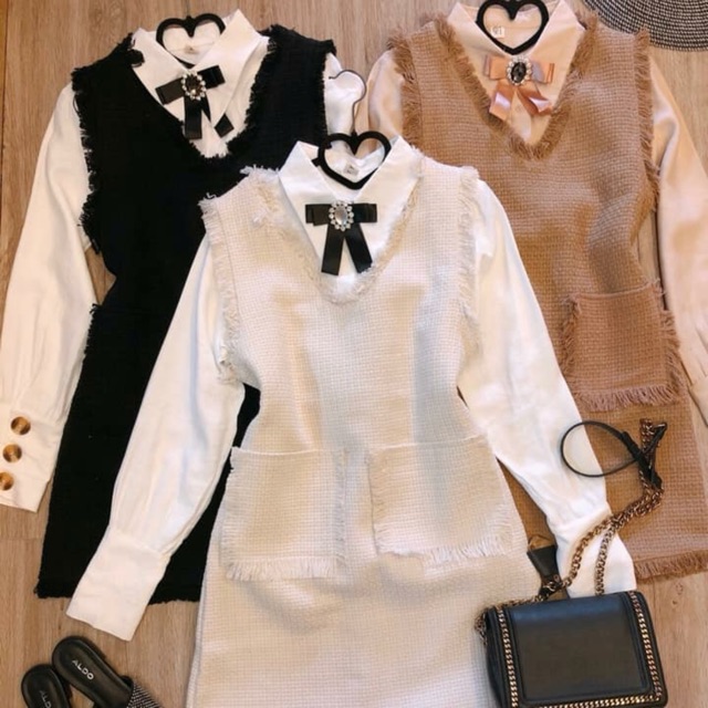 Set smi váy dạ
