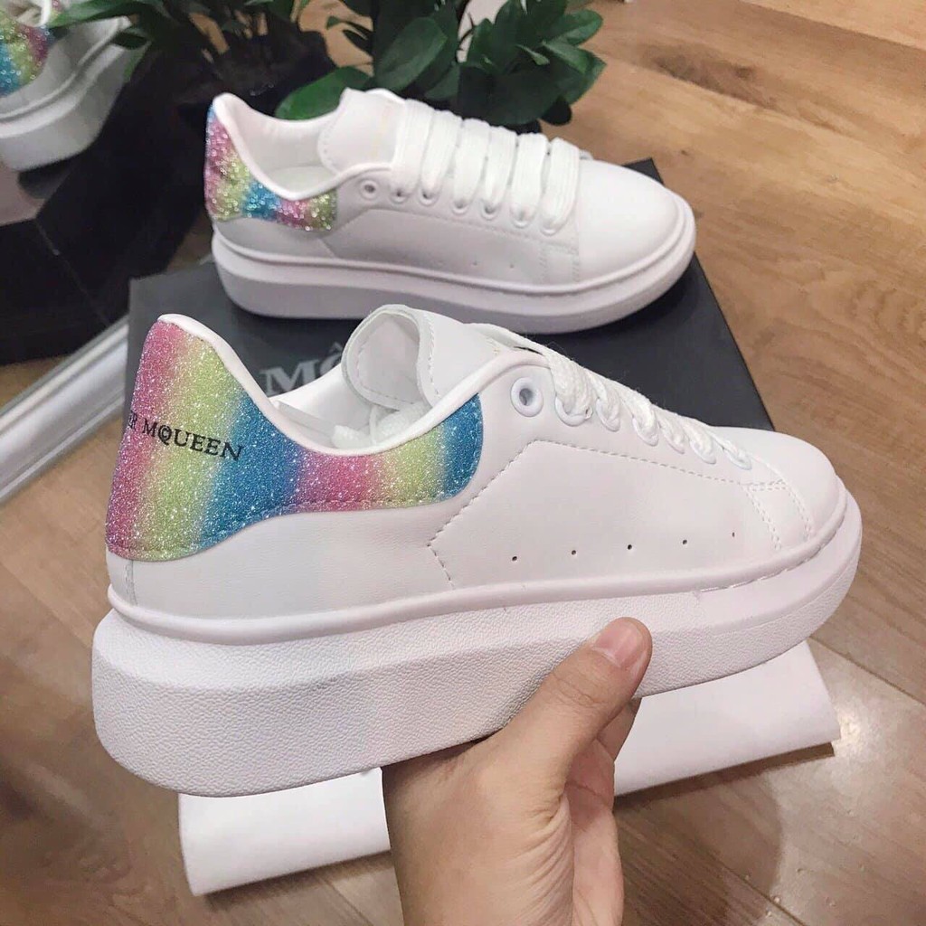 [ TC Store ] Giày thời trang cao cấp Alexander McQueen gót nhũ