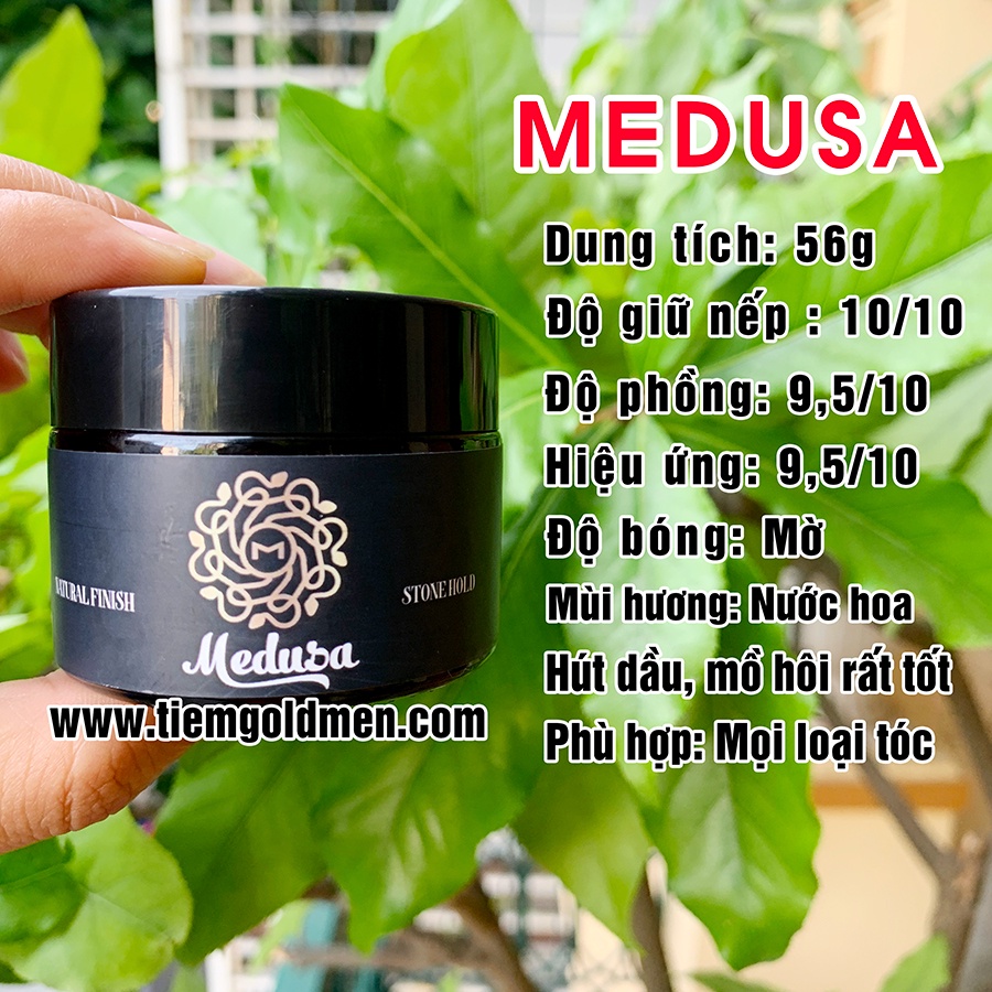 [CHÍNH HÃNG] Sáp Vuốt Tóc Medusa 60g + Tặng Lược Tạo Kiểu