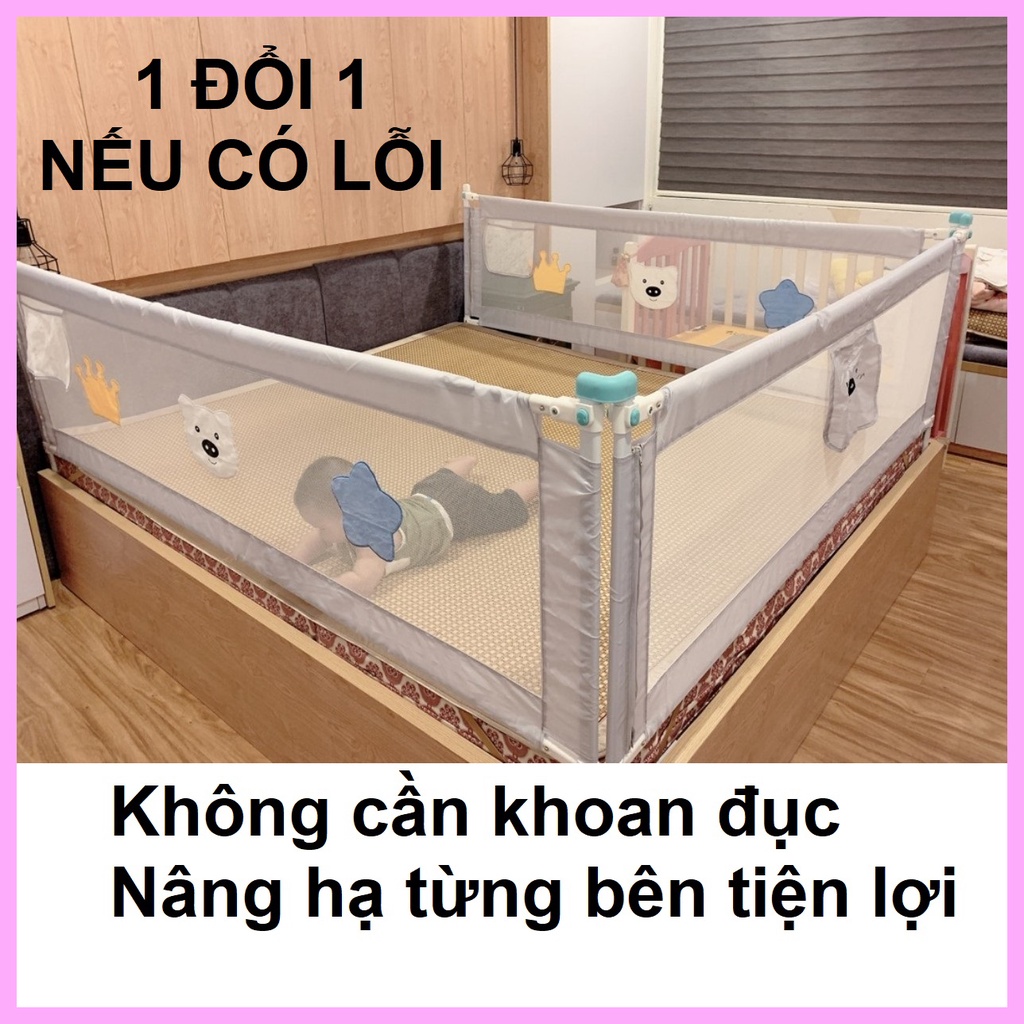 Thanh chắn giường – bản nâng cấp 2021 – An toàn cho trẻ nhỏ (Đơn giá /01 Thanh)