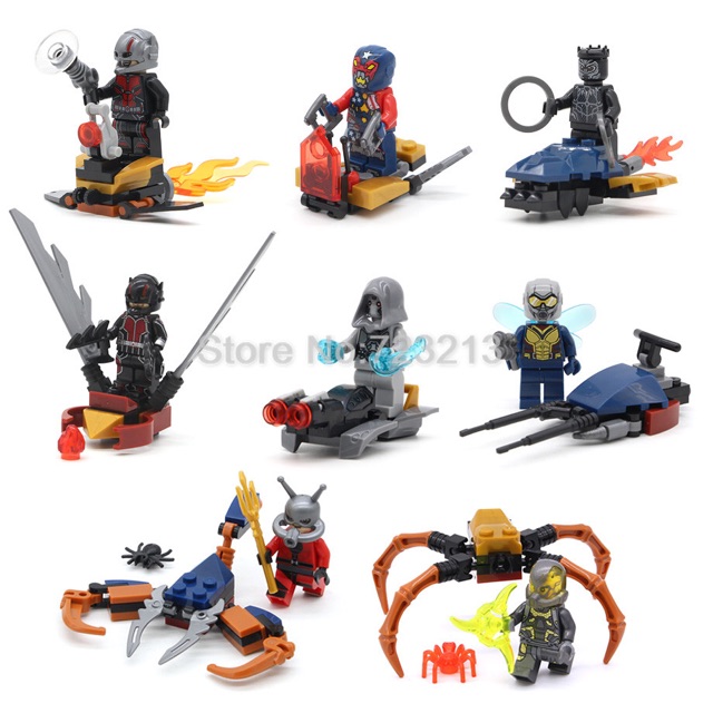 Ảnh thật 🍓🍓 Lắp Ráp Set 8 Minifigures 8in1 Người Kiến - Ant Man 🍓🍓
