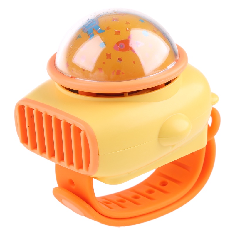 Quạt Sạc USB Đeo Tay Không Cánh 3 Bánh Răng Dễ Thương