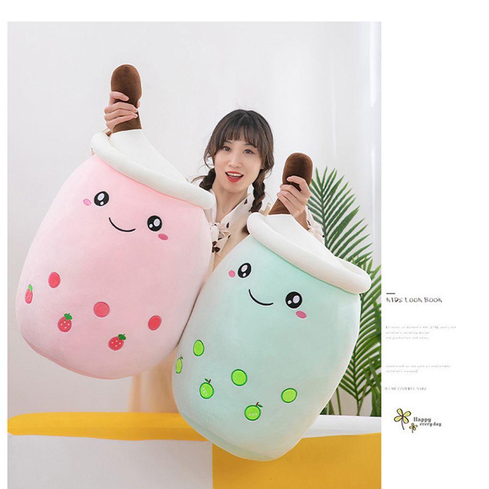 Gối Nhồi Bông Mềm Mại Hình Ly Trà Sữa 24CM Trang Trí Nhà Cửa