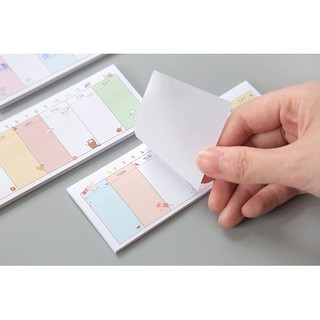 Set sticker lịch tuần cute