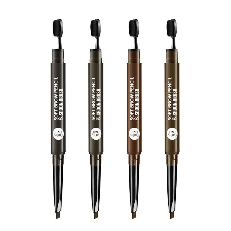Bút kẻ chân mày Cathy Doll Soft Brow Pencil & Spoon Brush 0.28g Cathy Doll Soft Brow Pencil & Spoon Brush 0.28g