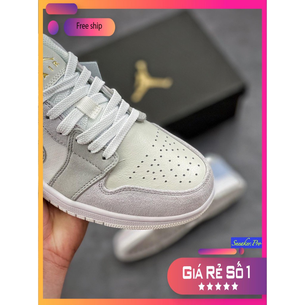 (FULL BOX + QUÀ TẶNG) Giày thể thao AIR JORDAN 1 Paris xám trắng siêu đẹp dành cho nam và nữ | BigBuy360 - bigbuy360.vn