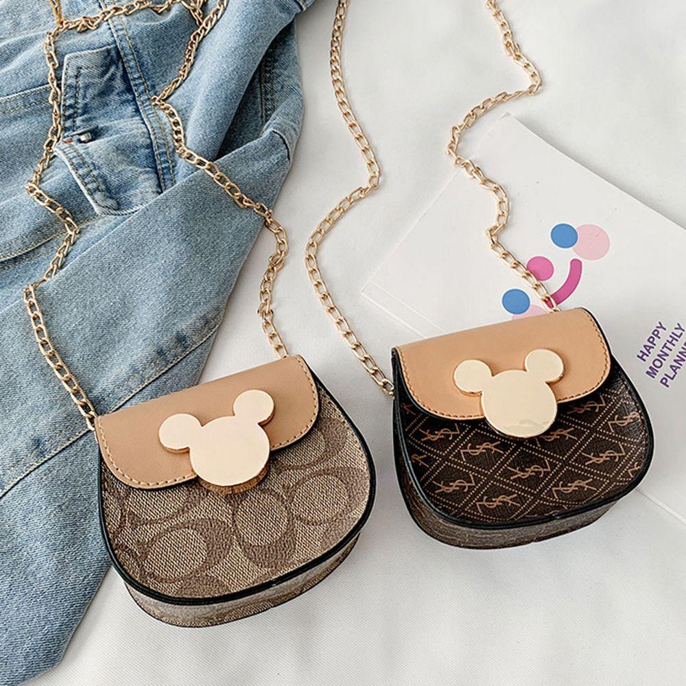 CLEOES Túi Đeo Chéo Hình Chuột Mickey Dễ Thương Cho Bé Gái
