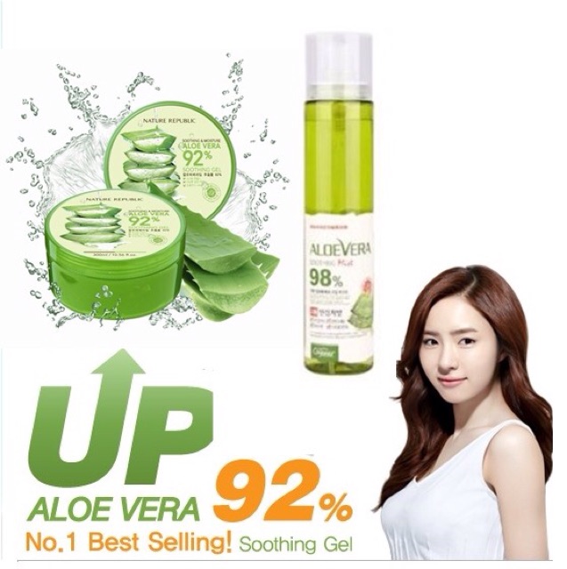 Xịt khoáng White Organic nature Aloe Vera Soothing Mist 98% | BigBuy360 - bigbuy360.vn