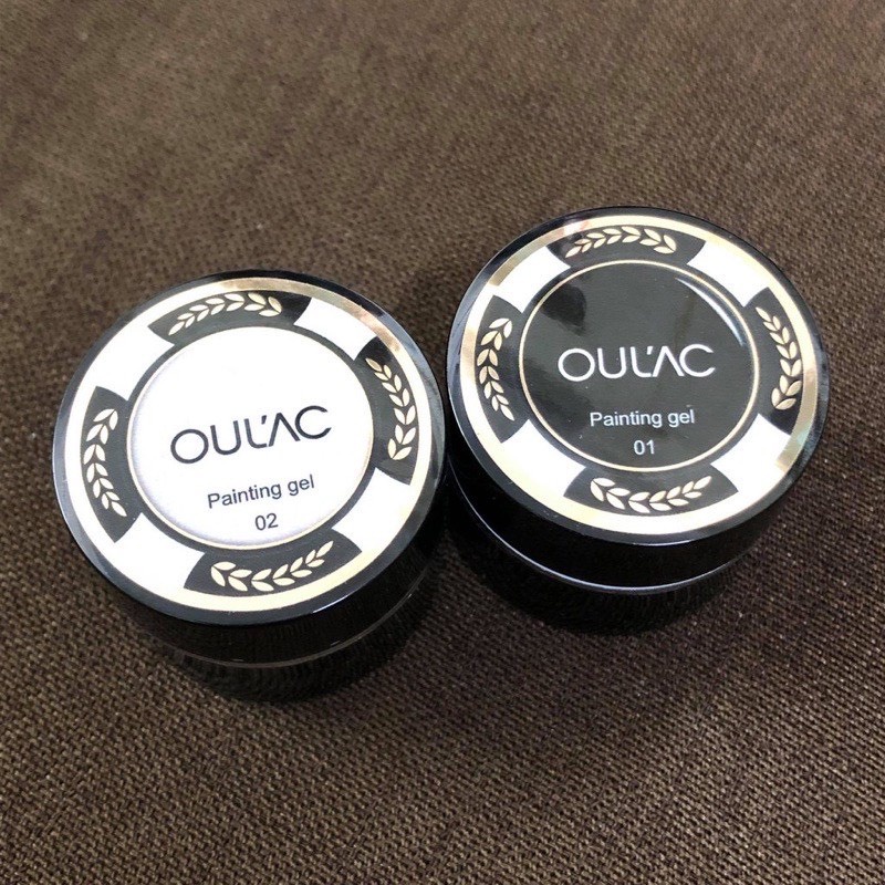 Gel vẽ đen trắng oulac 3D cao cấp -gel vẽ nổi siêu đặc