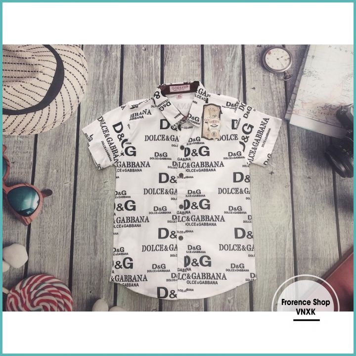 Áo somi bé trai  tay ngắn từ 2 - 6 tuổi áo sơ mi trẻ em chất liệu kate thun co giãn size từ 12-22 kg