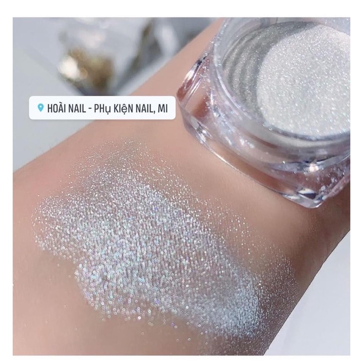 Tráng gương ánh trai trắng - phụ kiện nail