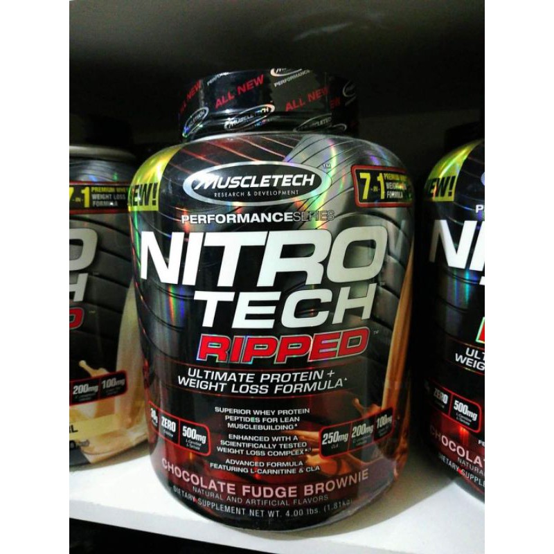 Sữa Tăng Cơ Giảm Mỡ MUSCLETECH NitroTech Ripped (4lbs) 1.8kg