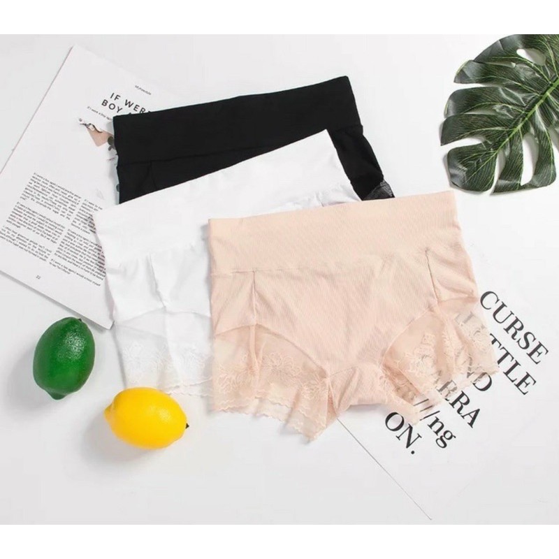 Quần lót đùi thun lạnh pha ren chân mặc trong váy